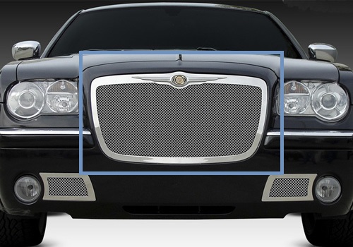 T-Rex Polished Stainless Grille w/Wire Mesh 05-10 Chrysler 300